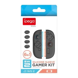 Ipega 6 in 1 Silicone Sleeve Gamer Kit for Nintendo Switch 2 Joy-Con (PG-SW2083A)