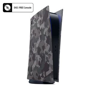 PS5 Console Cover [Gray Camouflage] - Digital Version - CFI-ZCE1S06