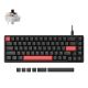 Lemokey X6 QMK Red Backlight Wired Mechanical Keyboard (X6-A3) - Brown Switch